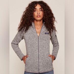 Patagonia Women’s Gray Better Sweater Full Zip Fleece Jacket Size Small